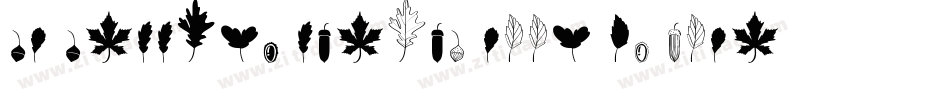 FM Falling Leaves Moon BT Roman字体转换